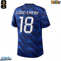 Frankrike Warren Zaire-Emery #18 Hjemmedrakt EM 2024 Kortermet